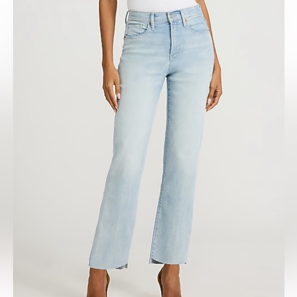 High rise ankle jeans